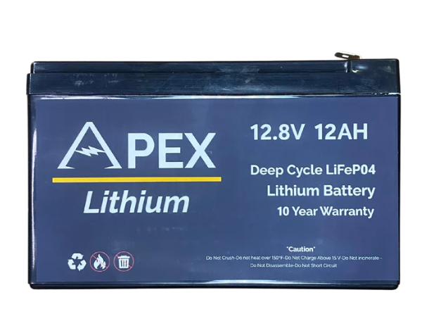 Apex Lithium Batteries 12V 12AH