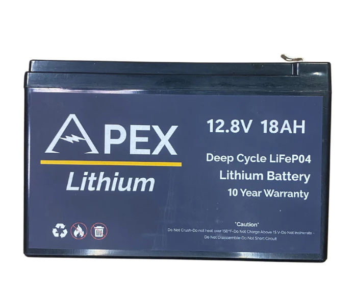 Apex Lithium Batteries 12V 18AH