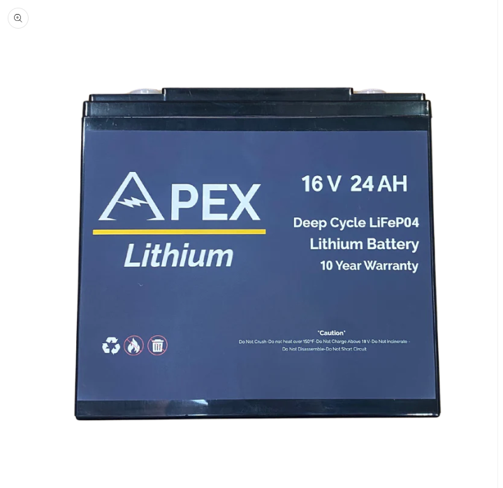 Apex Lithium Batteries 16V 24AH