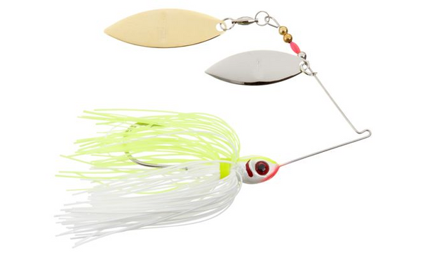 BOOYAH Glow Blade - Double Willow - Snow White/Dual White Blades - 1/2 oz,  Spinners & Spinnerbaits -  Canada