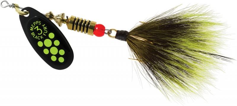 Mepps Aglia Spinner Lure with Siwash Hook, Gold, 1/4-oz