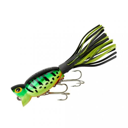 Arbogast Hula Popper Fishing Lure-2 1/4 in-Cricket Frog