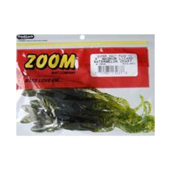 Zoom Swimmin Chunk 3 Trailer Baits 10-Pack Green Pumpkin - Tackle Depot